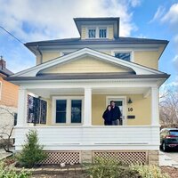 Alejandra touring a property